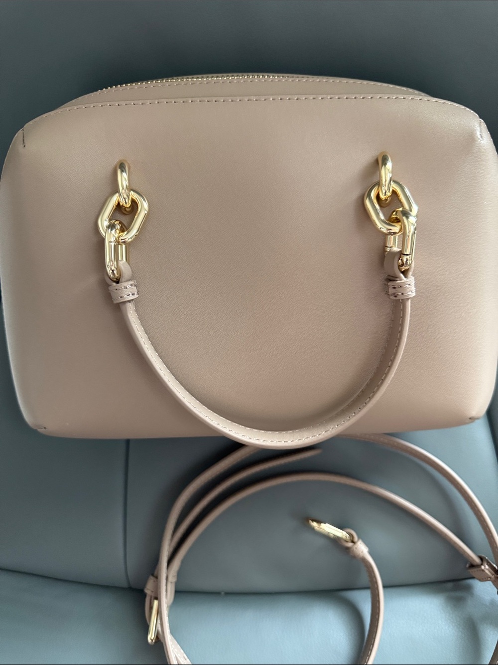 Furla Galassia Medium Leather Boston Bag - Picture 6 of 6